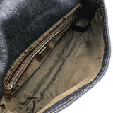 フェンディ FENDI マンマバケット 26424 ブルー/ブラウン デニム/レザー レディース ハンドバッグ