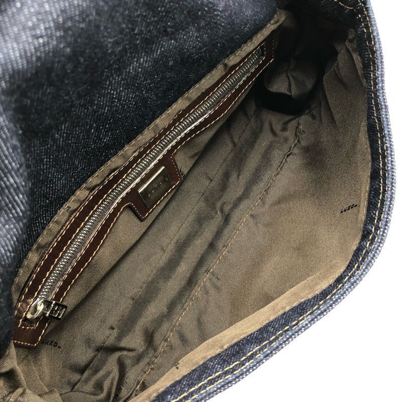 フェンディ FENDI マンマバケット 26424 ブルー/ブラウン デニム/レザー レディース ハンドバッグ