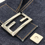 フェンディ FENDI マンマバケット 26424 ブルー/ブラウン デニム/レザー レディース ハンドバッグ