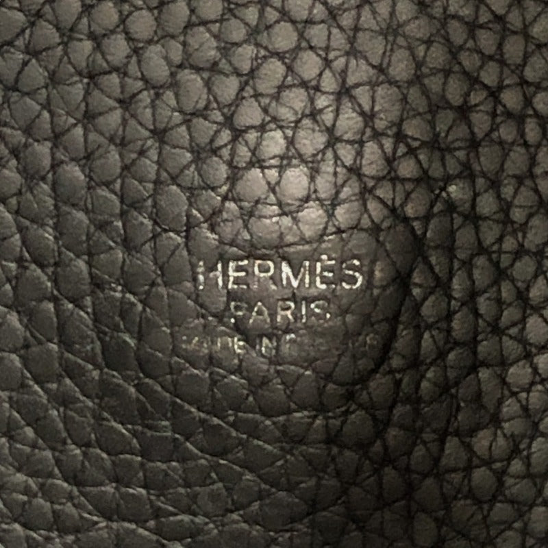 エルメス HERMES ピコタンGM □J刻 ブラック シルバー金具 トリヨンクレマンス レディース ハンドバッグ
