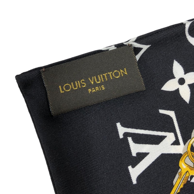 ルイ・ヴィトン LOUIS VUITTON バンドー・モノグラム コンフィデンシャル M78656 ブラック シルク レディース スカーフ |  中古ブランドリユースショップ OKURA(おお蔵)