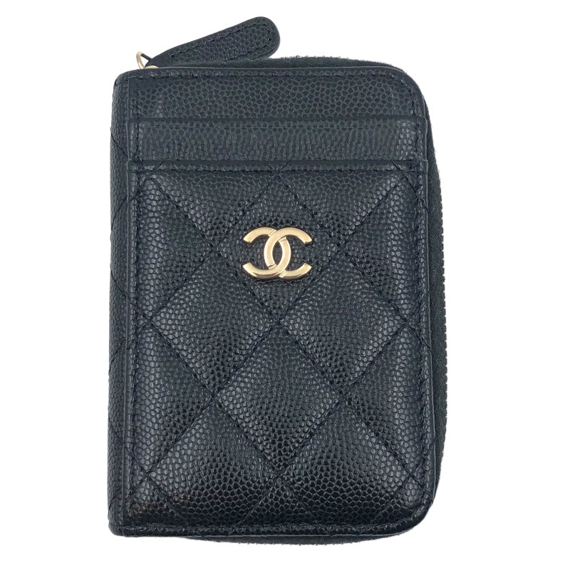 シャネル CHANEL ココマーク コインケース AP1650 31番台 ブラック キャビアスキン レディース カードケース