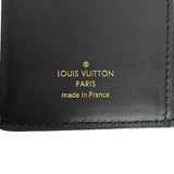 ルイ・ヴィトン LOUIS VUITTON ポルトフォイユ・ルー M81599 ブラック ゴールド金具 ラム レディース 二つ折り財布