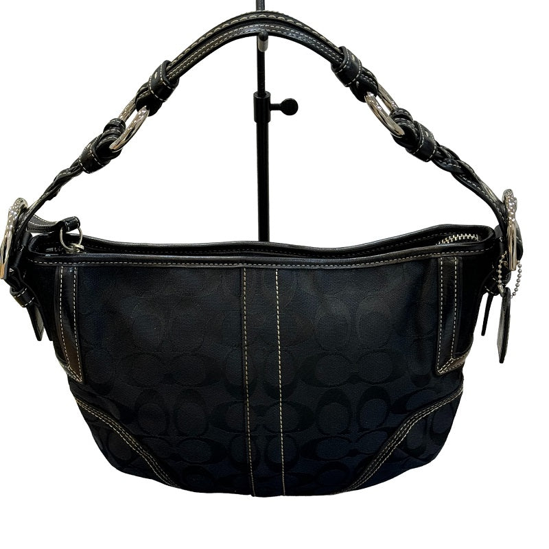 新品☆COACH キーケース メンズ ブラック シグネチャー レザー キー