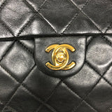 シャネル CHANEL ミニマトラッセ20 A01163 1番台 ブラック GD金具 ラムスキン レディース ショルダーバッグ