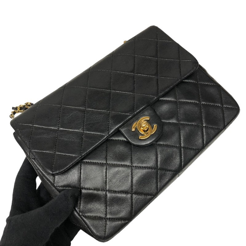 シャネル CHANEL ミニマトラッセ20 A01163 1番台 ブラック GD金具 ラムスキン レディース ショルダーバッグ