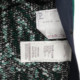 サカイ SACAI バンダナ ニットセーター 22-02695M 1 グリーン×ブラック コットン メンズ セーター