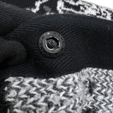 サカイ SACAI バンダナ ニットセーター 22-02695M 2 ブラック×ホワイト コットン100% メンズ セーター