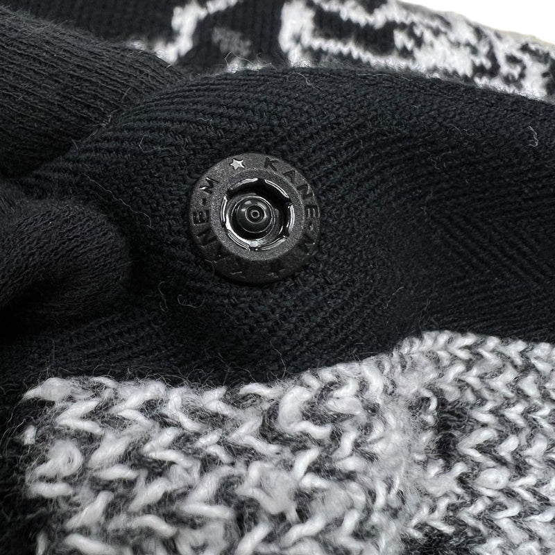 サカイ SACAI バンダナ ニットセーター 22-02695M 2 ブラック×ホワイト コットン100% メンズ セーター