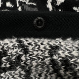 サカイ SACAI バンダナ ニットセーター 22-02695M 2 ブラック×ホワイト コットン100% メンズ セーター