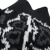 サカイ SACAI バンダナ ニットセーター 22-02695M 2 ブラック×ホワイト コットン100% メンズ セーター