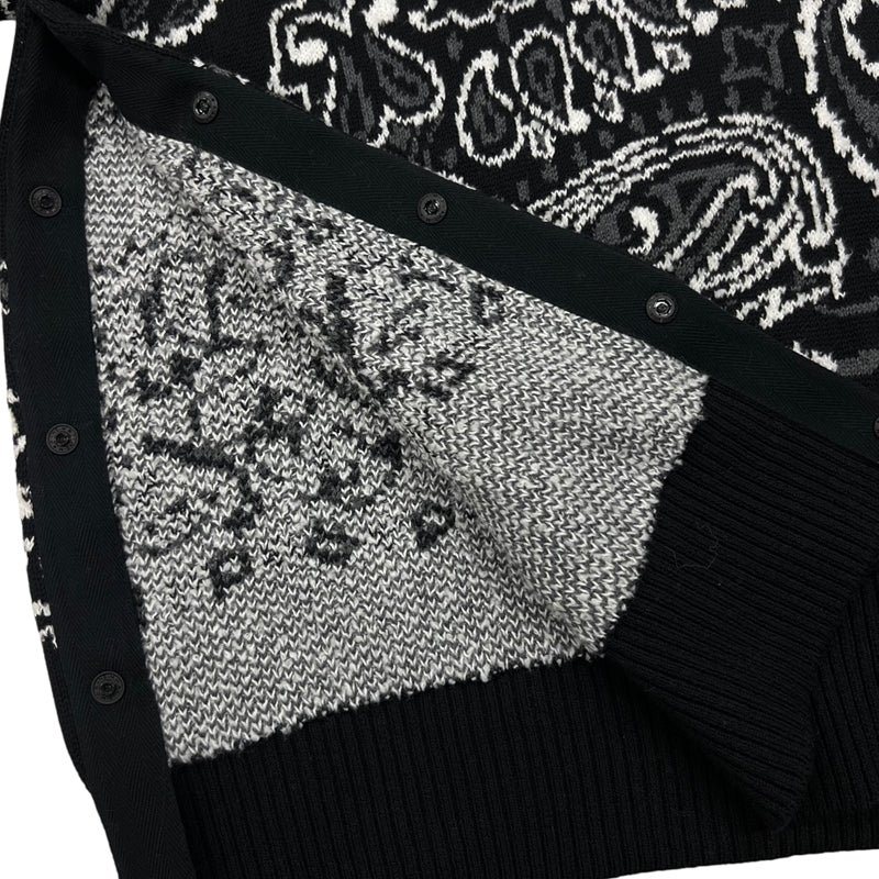 サカイ SACAI バンダナ ニットセーター 22-02695M 2 ブラック