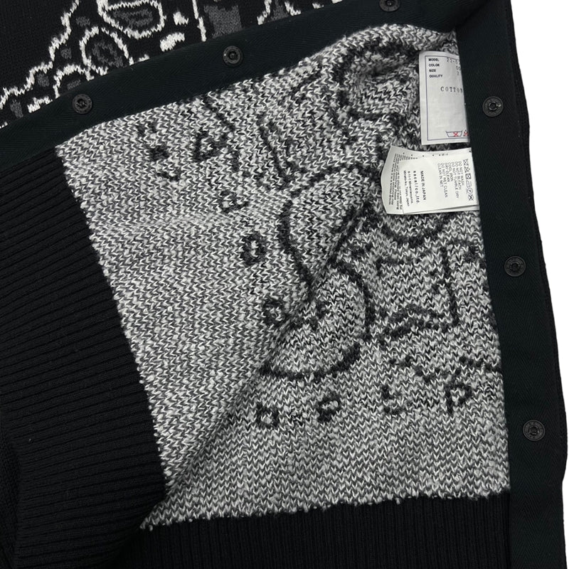 サカイ SACAI バンダナ ニットセーター 22-02695M 2 ブラック