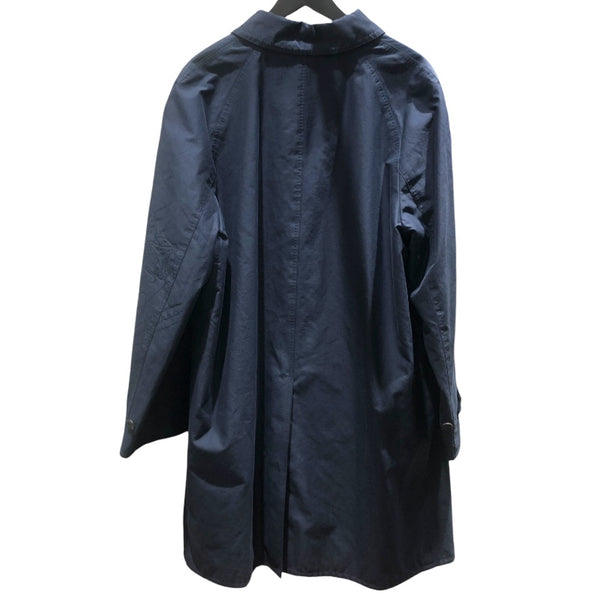 ベルルッティ Berluti カリグラフィー 切替リバーシブルコート ネイビー コットン メンズ ステンカラーコート