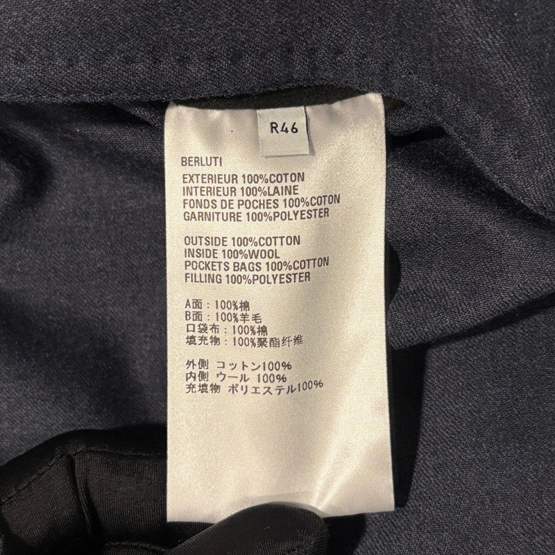 ベルルッティ Berluti カリグラフィ切替リバーシブルコート R230CL81 ネイビー コットン メンズ その他アウター