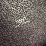 エルメス HERMES ピコタンロックPM　□M刻印　SV金具 プルーン レザー トリヨン レディース ハンドバッグ