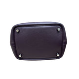 エルメス HERMES ピコタンロックPM　□M刻印　SV金具 プルーン レザー トリヨン レディース ハンドバッグ