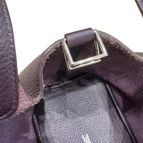 エルメス HERMES ピコタンロックPM　□M刻印　SV金具 プルーン レザー トリヨン レディース ハンドバッグ