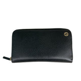 グッチ GUCCI インターロッキングG 長財布 509644 ブラック レザー レディース 長財布