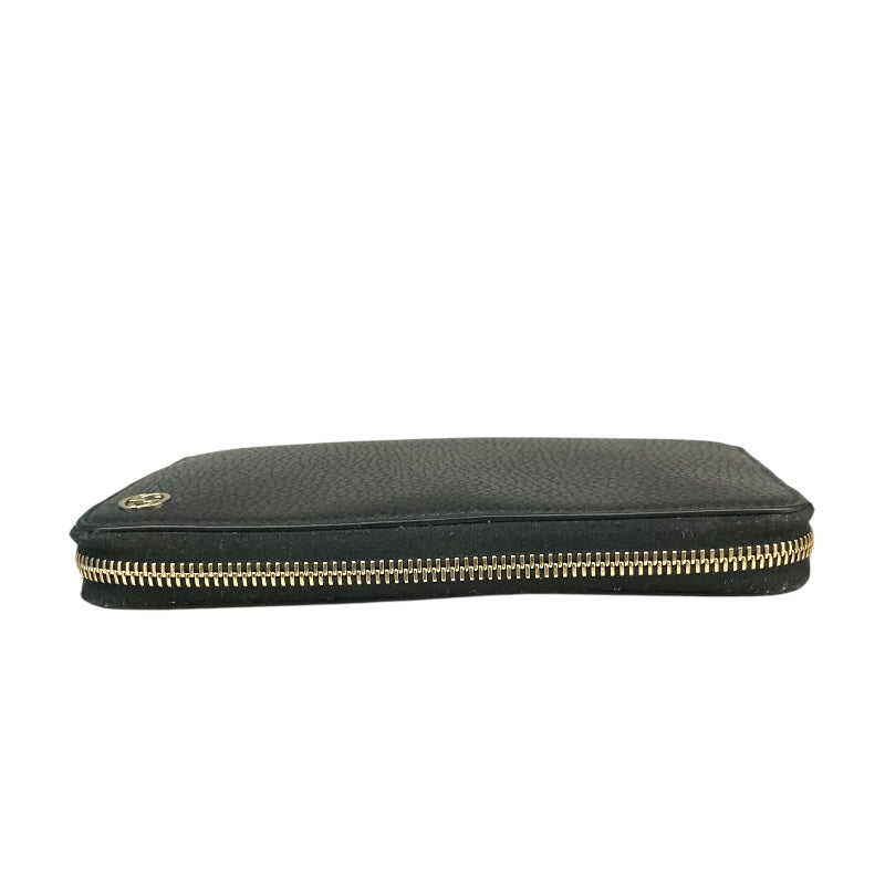 グッチ GUCCI インターロッキングG 長財布 509644 ブラック レザー レディース 長財布