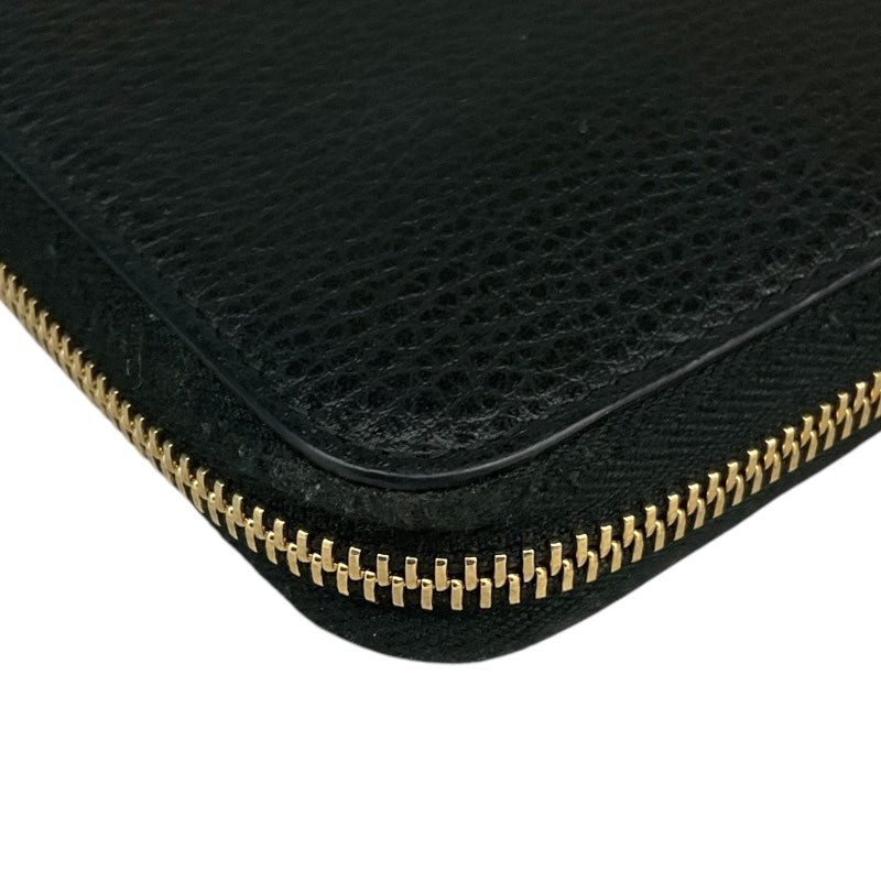 グッチ GUCCI インターロッキングG 長財布 509644 ブラック レザー レディース 長財布