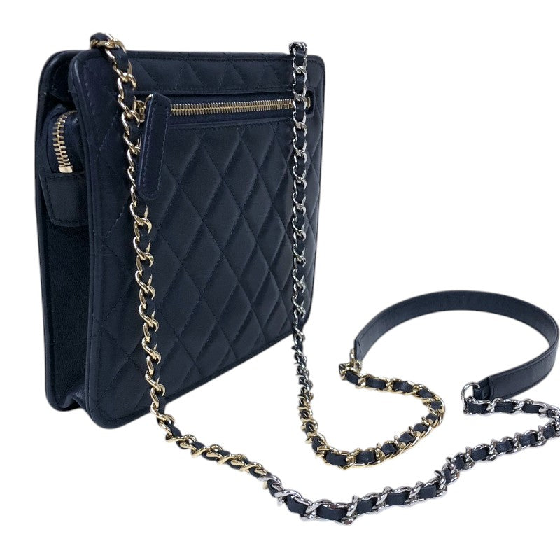 CHANEL オールドシャネル マトラッセ ショルダーバッグ ネイビー シャネル CHANEL マトラッセ チェーンショルダーバッグ 27番台