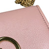 グッチ GUCCI ブロンディ ミディアム チェーンウォレット 725219 ピンク レザー レディース 二つ折り財布