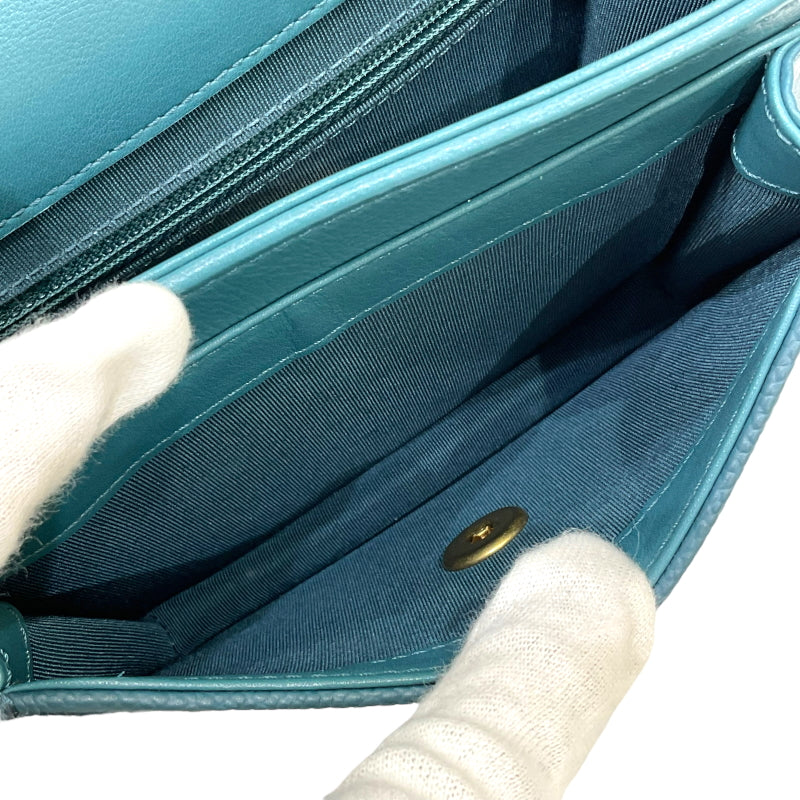 シャネル CHANEL マトラッセ スモールフラップバッグ AS0785 28番台 グリーン ゴールド金具 レザー レディース ショルダーバッグ