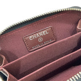 シャネル CHANEL マトラッセ ジップコインパース A84511 19番台 ブラック シルバー金具 ラムスキン レディース コインケース