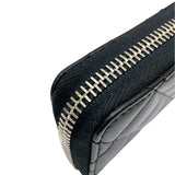シャネル CHANEL マトラッセ ジップコインパース A84511 19番台 ブラック シルバー金具 ラムスキン レディース コインケース