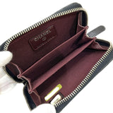 シャネル CHANEL マトラッセ ジップコインパース A84511 19番台 ブラック シルバー金具 ラムスキン レディース コインケース