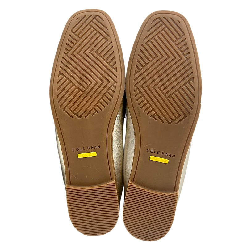 コールハーン COLE HAAN ローファー 36 ゴールド レザー レディース ローファー