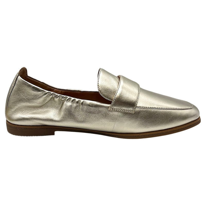 コールハーン COLE HAAN ローファー 36 ゴールド レザー レディース ローファー