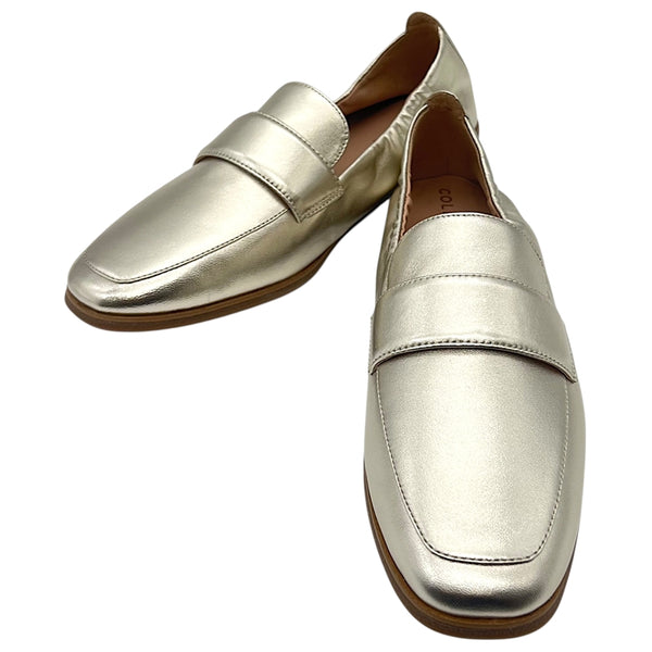 コールハーン COLE HAAN ローファー 36 ゴールド レザー レディース ローファー
