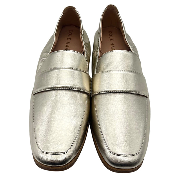 コールハーン COLE HAAN ローファー 36 ゴールド レザー レディース ローファー