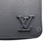 ルイ・ヴィトン LOUIS VUITTON ジッピーウォレット・ヴェルティカル M81767 マリーヌ アエログラム メンズ 長財布