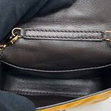 フェンディ FENDI ナノバゲット 7AR844 イエロー レザー レディース ショルダーバッグ