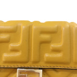 フェンディ FENDI ナノバゲット 7AR844 イエロー レザー レディース ショルダーバッグ