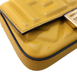フェンディ FENDI ナノバゲット 7AR844 イエロー レザー レディース ショルダーバッグ