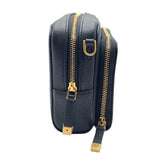 クリスチャン・ディオール Christian Dior カロダブルポーチショルダー S7431UBAE ブラック×GD金具 カーフ レディース ショルダーバッグ
