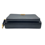 クリスチャン・ディオール Christian Dior カロダブルポーチショルダー S7431UBAE ブラック×GD金具 カーフ レディース ショルダーバッグ