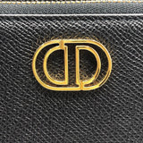 クリスチャン・ディオール Christian Dior カロダブルポーチショルダー S7431UBAE ブラック×GD金具 カーフ レディース ショルダーバッグ