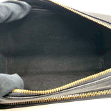 クリスチャン・ディオール Christian Dior カロダブルポーチショルダー S7431UBAE ブラック×GD金具 カーフ レディース ショルダーバッグ