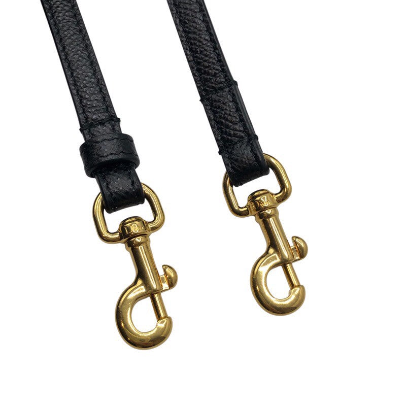 クリスチャン・ディオール Christian Dior カロダブルポーチショルダー S7431UBAE ブラック×GD金具 カーフ レディース ショルダーバッグ