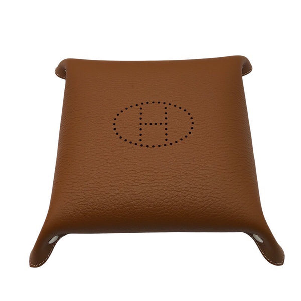 エルメス HERMES ヴィドポッシュトレイ B刻 フォーヴ/ルージュアッシュ/SV金具 トリヨン ユニセックス その他小物