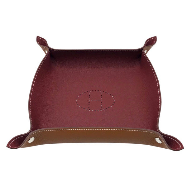 エルメス HERMES ヴィドポッシュトレイ B刻 フォーヴ/ルージュアッシュ/SV金具 トリヨン ユニセックス その他小物