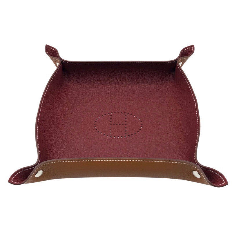エルメス HERMES ヴィドポッシュトレイ B刻 フォーヴ/ルージュアッシュ/SV金具 トリヨン ユニセックス その他小物
