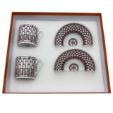 エルメス HERMES Hデコカップ＆ソーサー 磁器 ユニセックス 食器