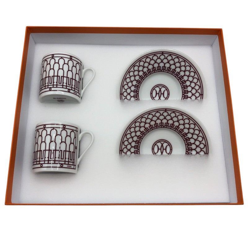 エルメス HERMES Hデコカップ＆ソーサー 磁器 ユニセックス 食器