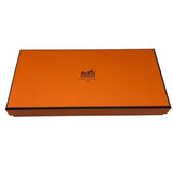 エルメス HERMES アザップロングシルクイン □O刻 ブルーエレクトリック エプソン ユニセックス 長財布